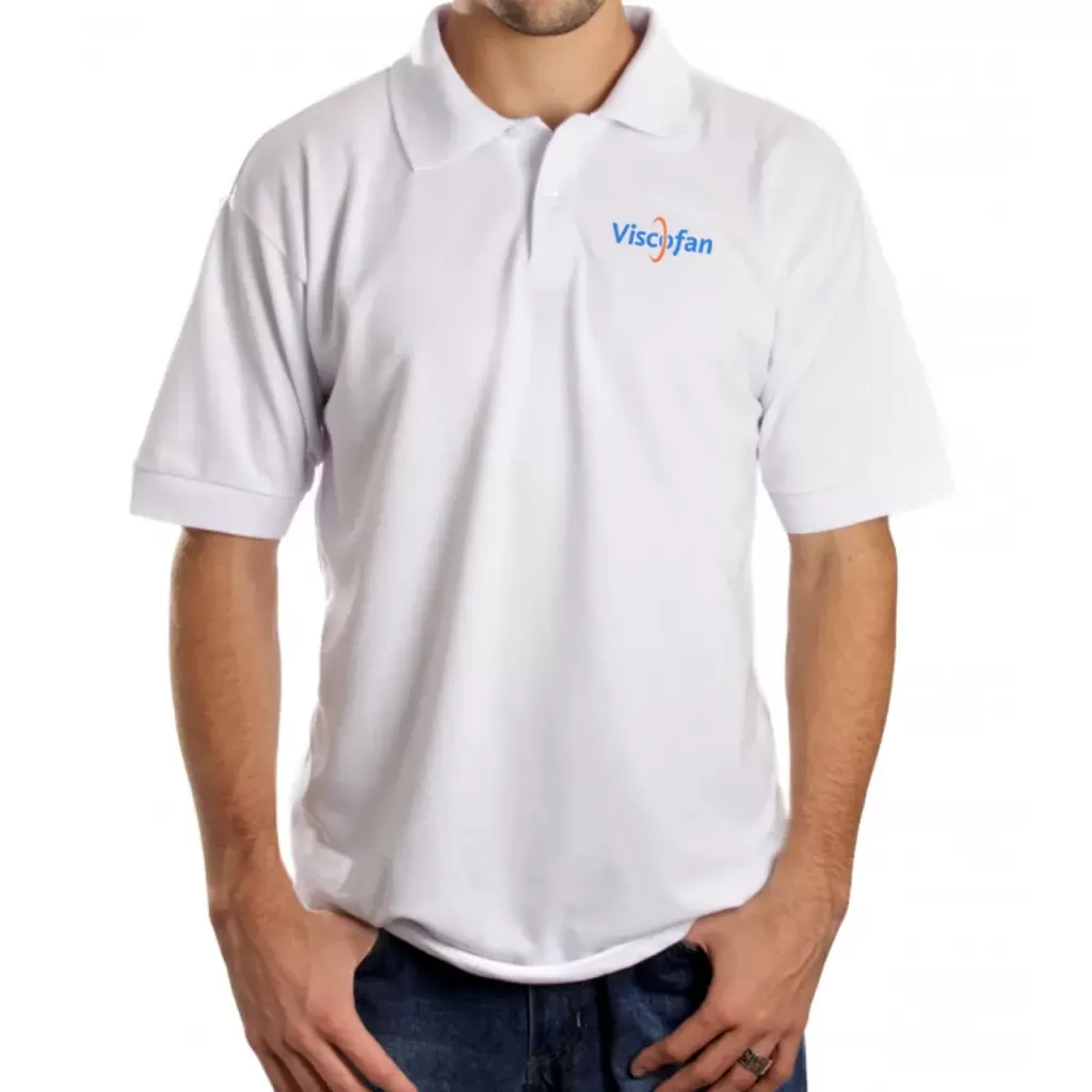 Camiseta Polo Piquet Personalizada - Branca