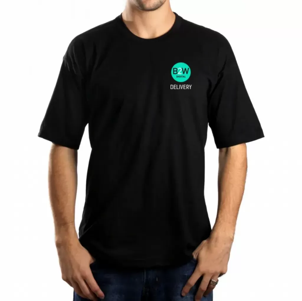 Camiseta Básica Personalizada - Preto