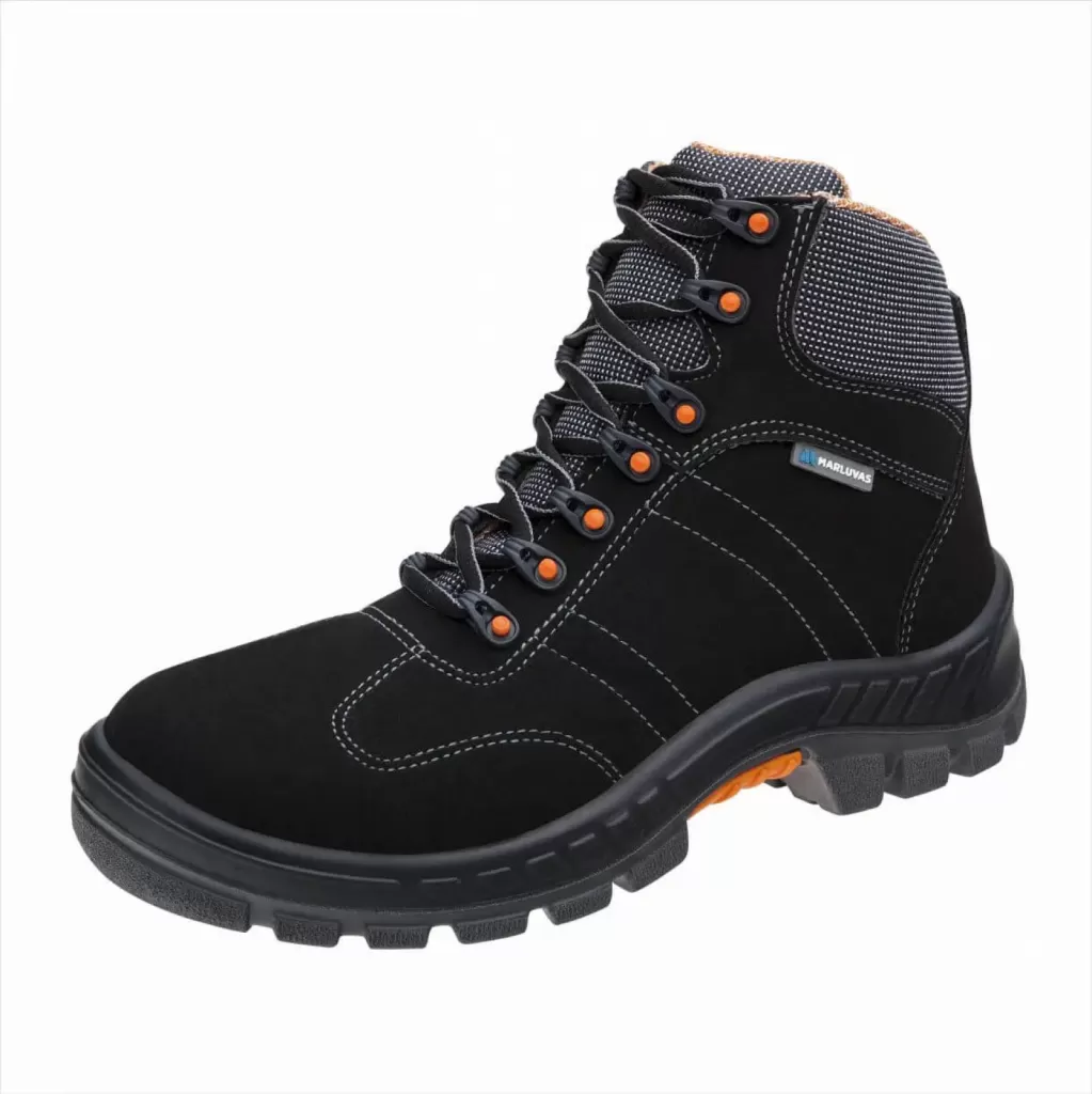 Bota em Couro Nubuck Preto Premier Marluvas - Tam 38