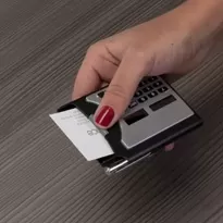 Calculadora Plástica Porta Cartão