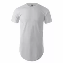 Camiseta Longline Personalizada - Branca