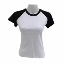 Camiseta Baby Look Manga Raglan Personalizada - CAM00013