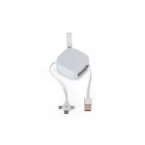 Cabo USB Retrátil 3 em 1