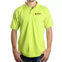 Camisa Polo Piquet Personalizada - Verde Limão - POL00009