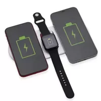 Base Dual Indução para Celulares e Iwatch