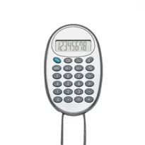 Calculadora Plástica com Cordão Personalizada