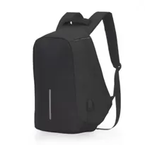 Mochila Poliéster Anti-Furto USB Personalizada  - 14290