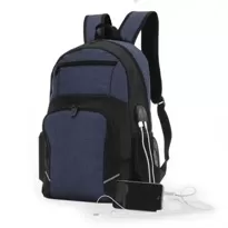 Mochila Poliéster 17L P2 e USB Personalizada  - 14589