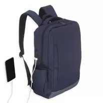 Mochila de Nylon USB Personalizada  - 03034