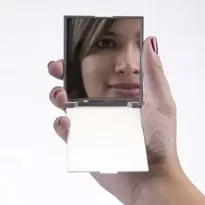 Espelho plástico Retangular Sem Aumento