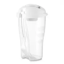 Copo Salada 850ml com Garfo e Suporte para Molho