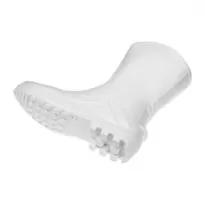 Bota de PVC branca impermeável com cano médio - Tam 40